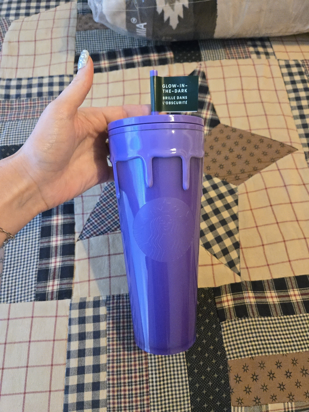 Starbucks Purple Drip Tumbler with Glow Accent